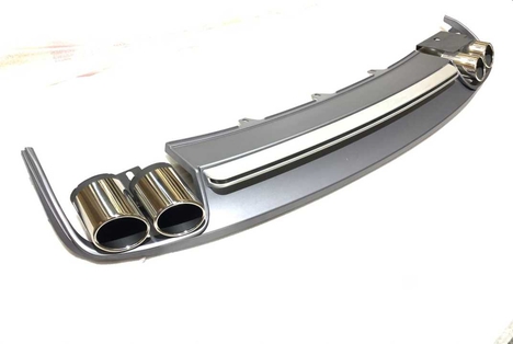 AUDI A4 2012-2015 IÇIN UYUMLU S4 DIFUZOR &amp; EGZOZ SETI (NORMAL TAMPON İÇİN)